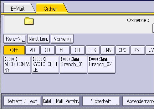Ilustración de la pantalla del panel de operaciones