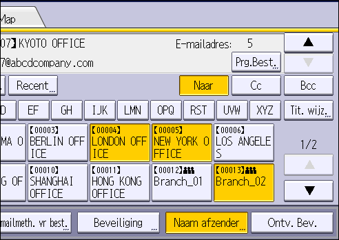 Afbeelding van bedieningspaneel