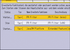 Abbildung Bedienfeld-Display