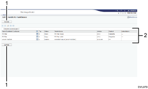 Nummerierte Abbildung der Webbrowser-Anzeige