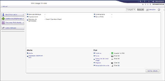 Illustration de la page du navigateur Web