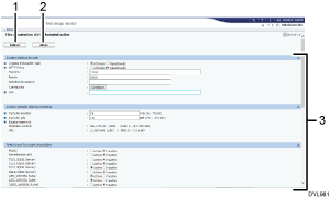 Ilustración de llamada numerada de ilustración de pantalla del explorador Web