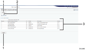Ilustración de llamada numerada de ilustración de pantalla del explorador Web