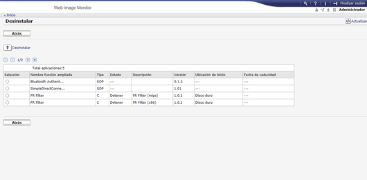Ilustración de la pantalla del navegador Web