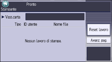 Illustrazione numerata schermata pannello di controllo con didascalie numerate