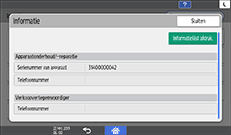 Afbeelding van bedieningspaneel