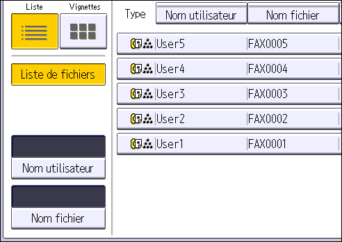 Illustration de l'&eacute;cran du panneau de commande