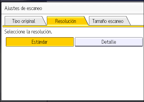 Ilustración de la pantalla del panel de operaciones