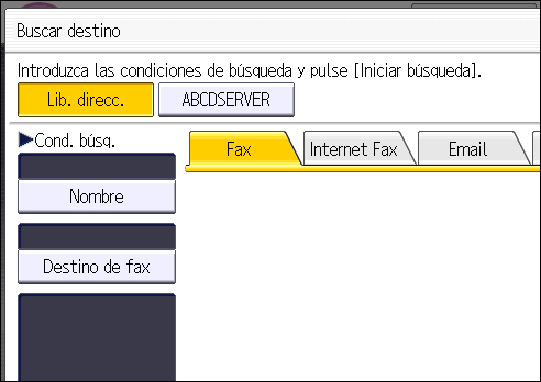 Ilustración de la pantalla del panel de operaciones
