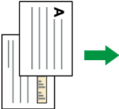 Illustratie van dubbelzijdig afdrukken