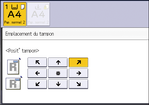 Illustration de l'&eacute;cran du panneau de commande