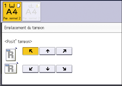 Illustration de l'&eacute;cran du panneau de commande