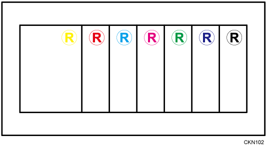 Illustration de la fonction couleur de tampon