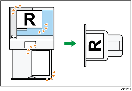 Illustration de copie avec rotation