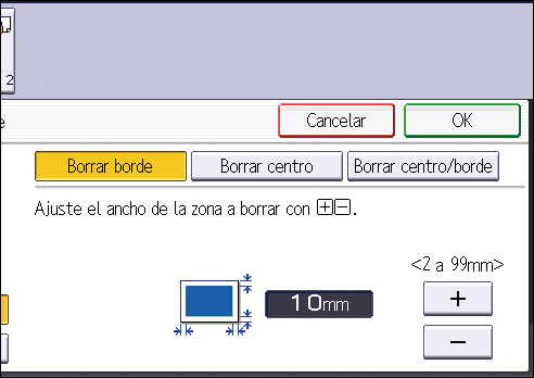 Ilustraci&oacute;n de la pantalla del panel de operaciones