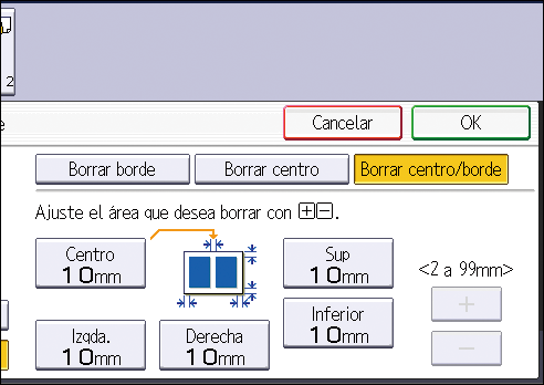 Ilustraci&oacute;n de la pantalla del panel de operaciones