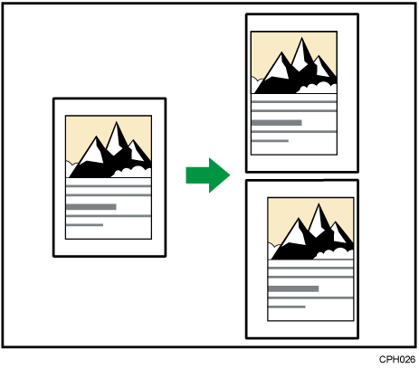 Illustrazione di Regola posizione di stampa