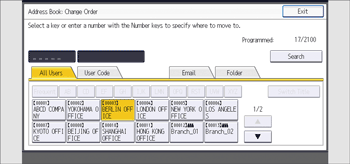 Operation panel screen illustration