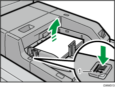 Multi bypass tray (Tray A) illustration numbered callout illustration