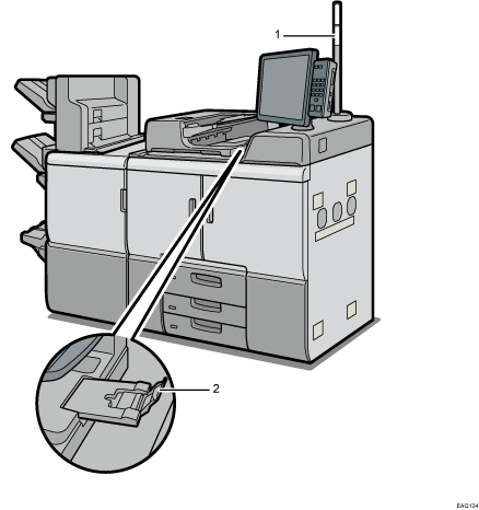 Main unit illustration numbered callout illustration