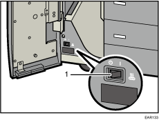 Transfer heater switch illustration numbered callout illustration