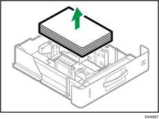 Paper tray illustration