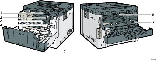 Machine illustration numbered callout illustration