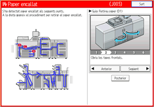 Il·lustració de pantalla del tauler d'operacions