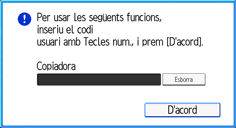 Il·lustració de pantalla del panell d'operacions
