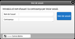 Il·lustració de pantalla del panell d'operacions