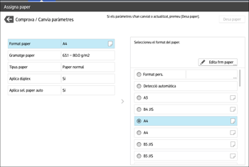 Il·lustració de pantalla del tauler d'operacions