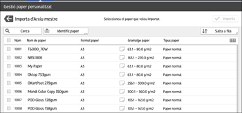 Il·lustració de pantalla del tauler d'operacions