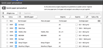Il·lustració de pantalla del tauler d'operacions