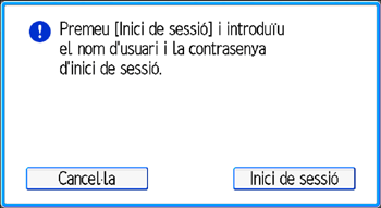 Il·lustració de pantalla del panell d'operacions
