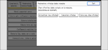 Il·lustració de pantalla del panell d'operacions