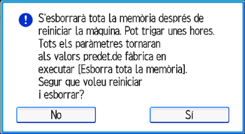 Il·lustració de pantalla del panell d'operacions