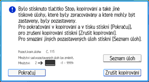 Ilustrace ovládacího panelu