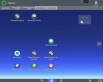 Ilustrace ovládacího panelu