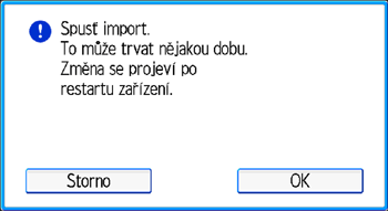 Ilustrace ovládacího panelu