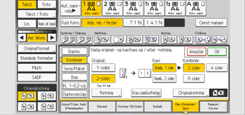 Operation panel screen illustration