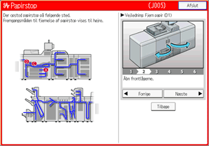 Operation panel screen illustration