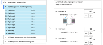 Operation panel screen illustration