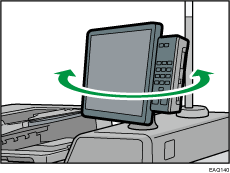 Illustration af betjeningspanel