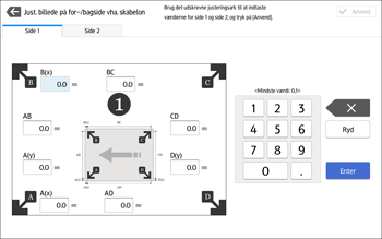 Operation panel screen illustration
