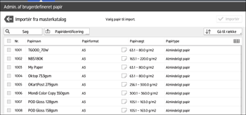 Operation panel screen illustration