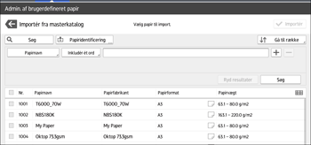 Operation panel screen illustration