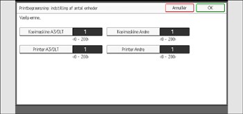 Operation panel screen illustration