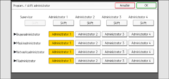 Operation panel screen illustration