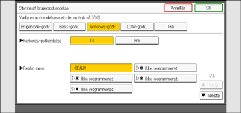 Operation panel screen illustration
