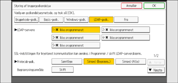 Operation panel screen illustration